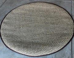 round natural fiber rug
